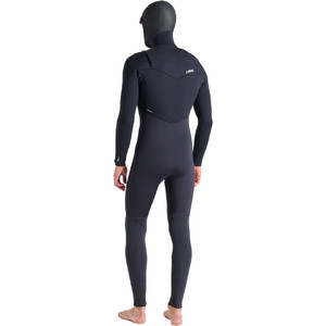 2023 C-Skins Mens ReWired 5/4mm Chest Zip Hooded Wetsuit C-RW54MH - Anthracite / Black X / Petrol